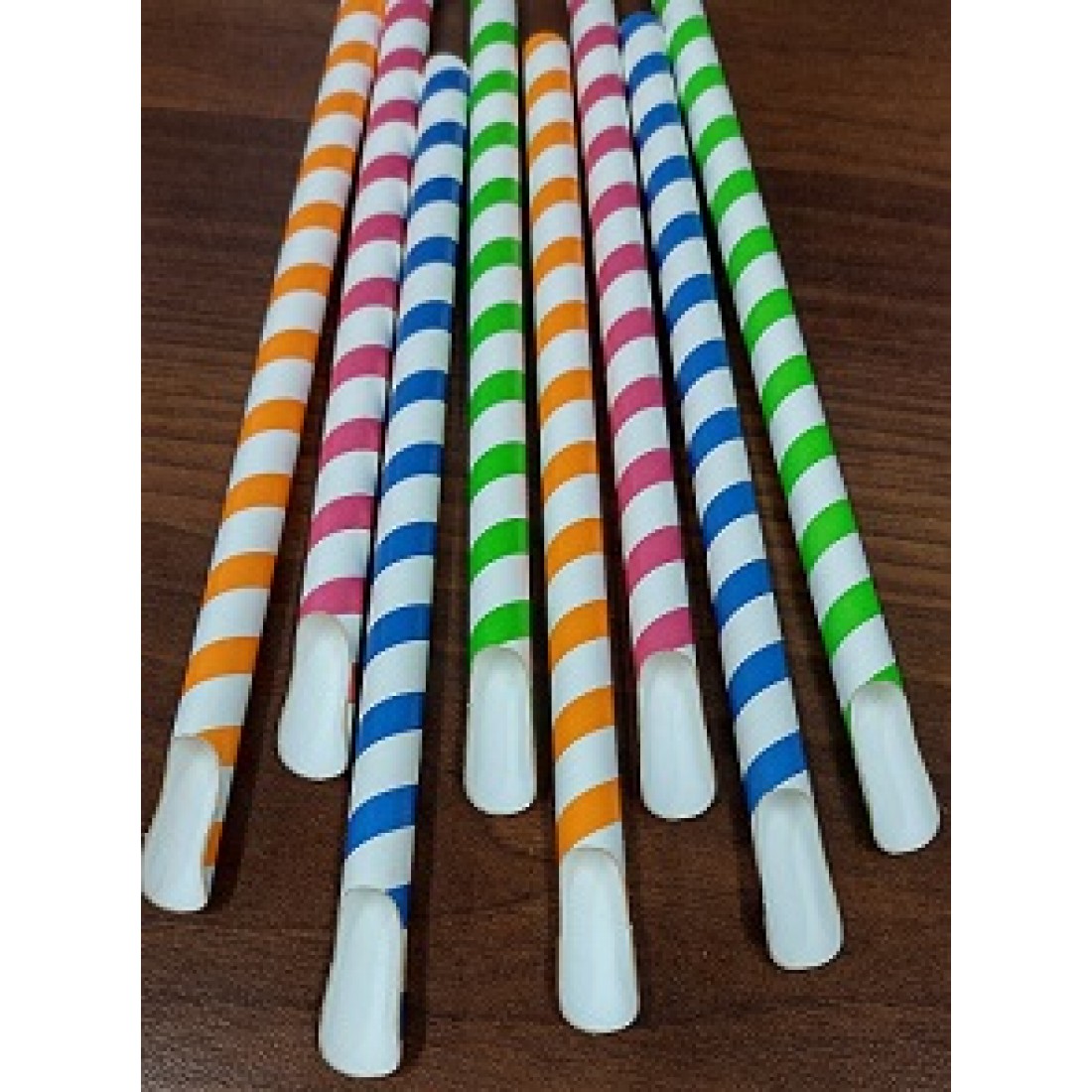 Paper JUMBO Spoon Straws Super Strong 10mm x 210mm 1000PCS